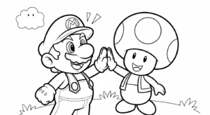 coloriage Toad updated pour enfant gratuit