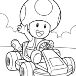 coloriage Toad updated gratuit à imprimer