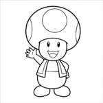 coloriage Toad updated à imprimer gratuitement pdf
