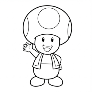 coloriage Toad updated à imprimer gratuitement pdf