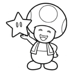coloriage Toad updated à imprimer