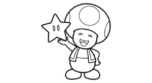 coloriage Toad updated à imprimer