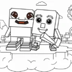 coloriage los bros à imprimer kawaii