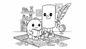 coloriage los bros et découpage à imprimer