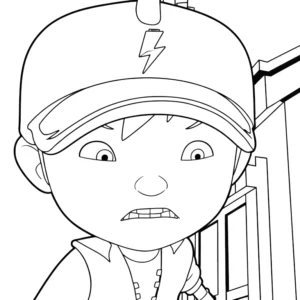coloriage BOBOIBOY pour enfant de 4 ans