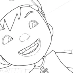 coloriage BOBOIBOY à imprimer pour enfant de 4 ans