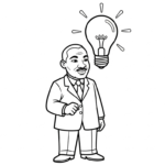 coloriage Martin Luther King en ligne