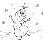 coloriage Olaf updated à imprimer pour enfant de 9 ans