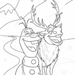 télécharger coloriage Olaf updated gratuit