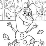 coloriage Olaf updated pour enfant de 10 ans