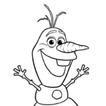 coloriage Olaf updated à imprimer pour enfant de 12 ans