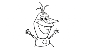 coloriage Olaf updated à imprimer pour enfant de 12 ans