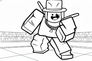 coloriage Sammy Roblox a telecharger