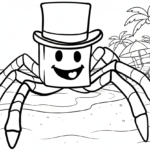 coloriage Sammy Roblox pour bebe a imprimer