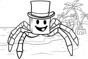 coloriage Sammy Roblox pour bebe a imprimer