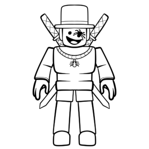 coloriage Sammy Roblox a imprimer
