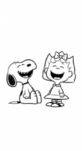 coloriage Snoopy updated pour enfant de à imprimer