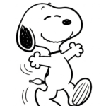 a imprimer coloriage Snoopy updated gratuit