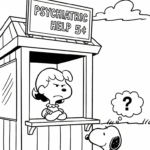 coloriage Snoopy updated de pour enfants
