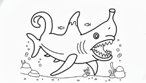 coloriage Squalanana pour enfants à imprimer