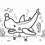 coloriage Squalanana à imprimer a4