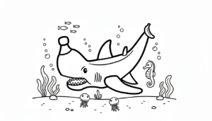 coloriage Squalanana à imprimer a4