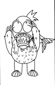 coloriage Trippi Troppi Troppa Trippa pour enfant de 3 ans