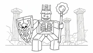 imprimer coloriage 1X1X1X1 Brainrot