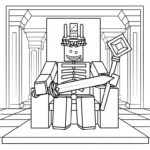 coloriage 1X1X1X1 Brainrot pour enfant de 4 ans