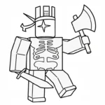 coloriage 1X1X1X1 Brainrot pour enfant de 7 ans