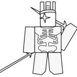 coloriage 1X1X1X1 Brainrot gratuit