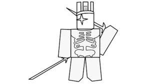 coloriage 1X1X1X1 Brainrot gratuit