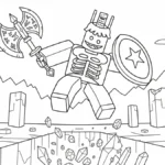 coloriage 1X1X1X1 Brainrot à imprimer pdf gratuit
