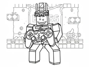 coloriage 1X1X1X1 Brainrot gratuit en ligne