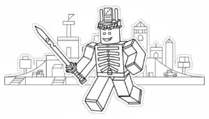 coloriage 1X1X1X1 Brainrot a dessiner et imprimer