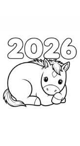 coloriage 2026 à imprimer pour enfant de 10 ans