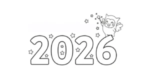 coloriage 2026 pour enfant de 2 ans