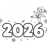 coloriage 2026 a imprimer gratuit