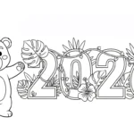 coloriage 2026 pour enfant de à imprimer