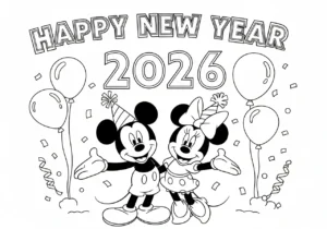coloriage 2026 gratuit