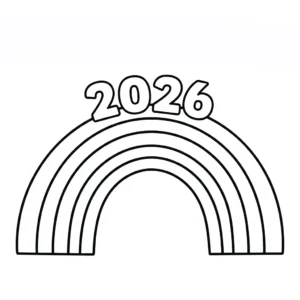 coloriage 2026 pour enfant