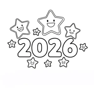 coloriage 2026 pour enfant de 4 ans