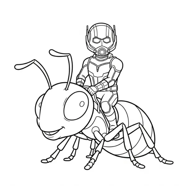 Tranh tô màu Ant-Man
