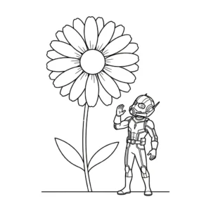 coloriage Ant Man pour enfant de 5 ans