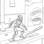 coloriage Ant Man à imprimer gratuit