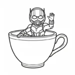 coloriage Ant Man pour enfants a imprimer gratuit