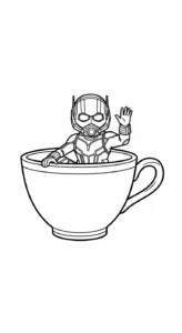 coloriage Ant Man pour enfants a imprimer gratuit
