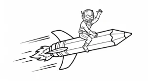 coloriage Ant Man pour enfant de 2 ans
