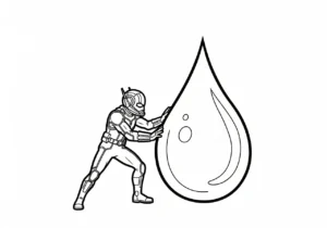 coloriage Ant Man à imprimer pour enfant de 12 ans