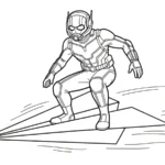 Coloriage Ant-Man pour enfants a imprimer